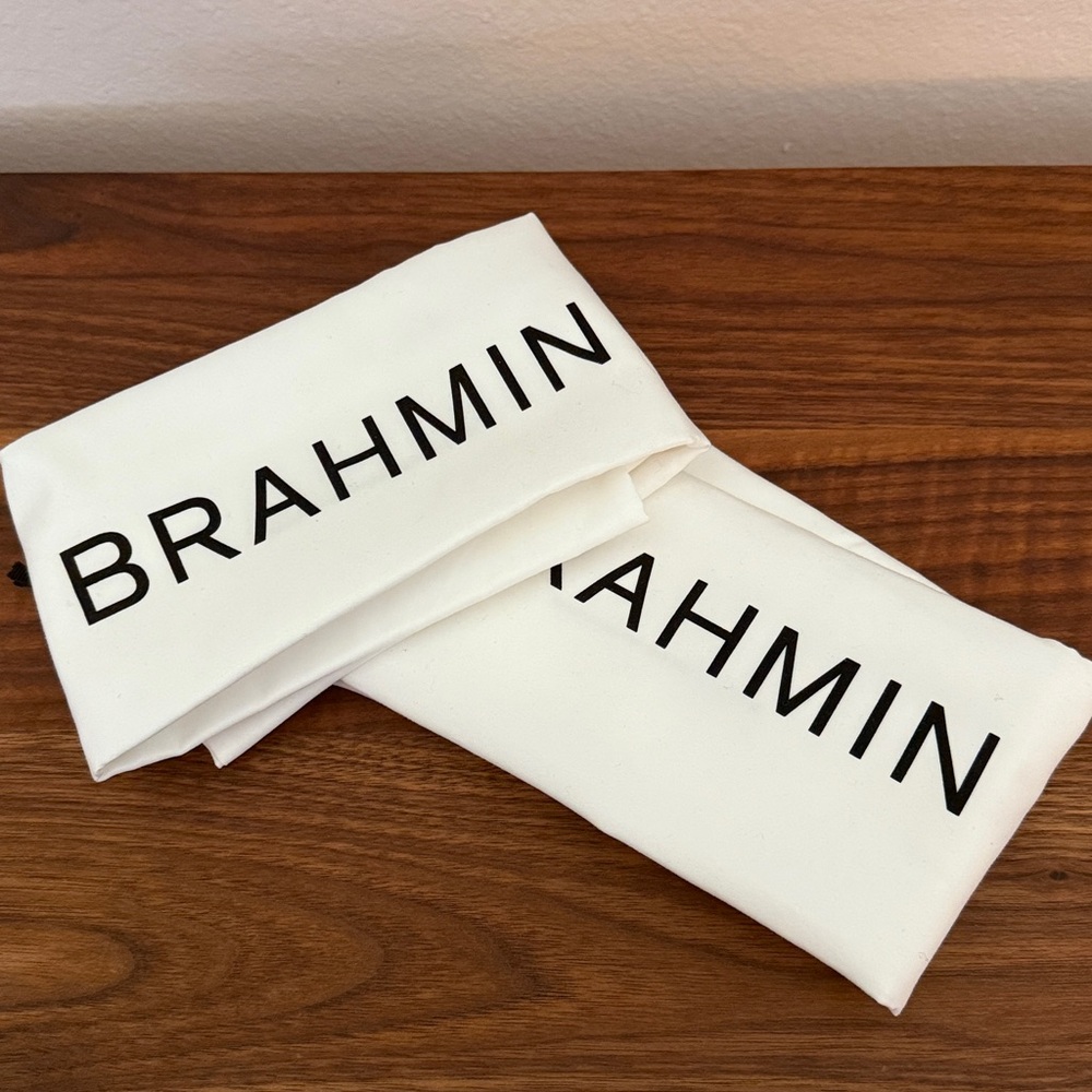 Brahmin Fabric Dust Bag with Black Logo NEW